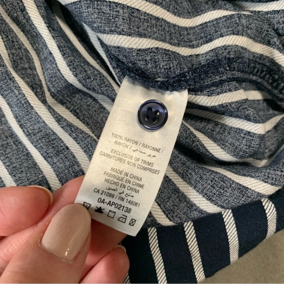 Striped button up blouse - Picture 3 of 5